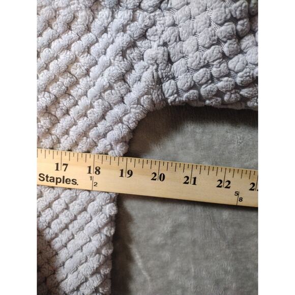 Simply Southern Women’s Small Fleece Pullover Snap Textured Sherpa Gray Pink - Picture 9 of 10